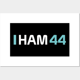 HAM 44 Design - White Text. Posters and Art